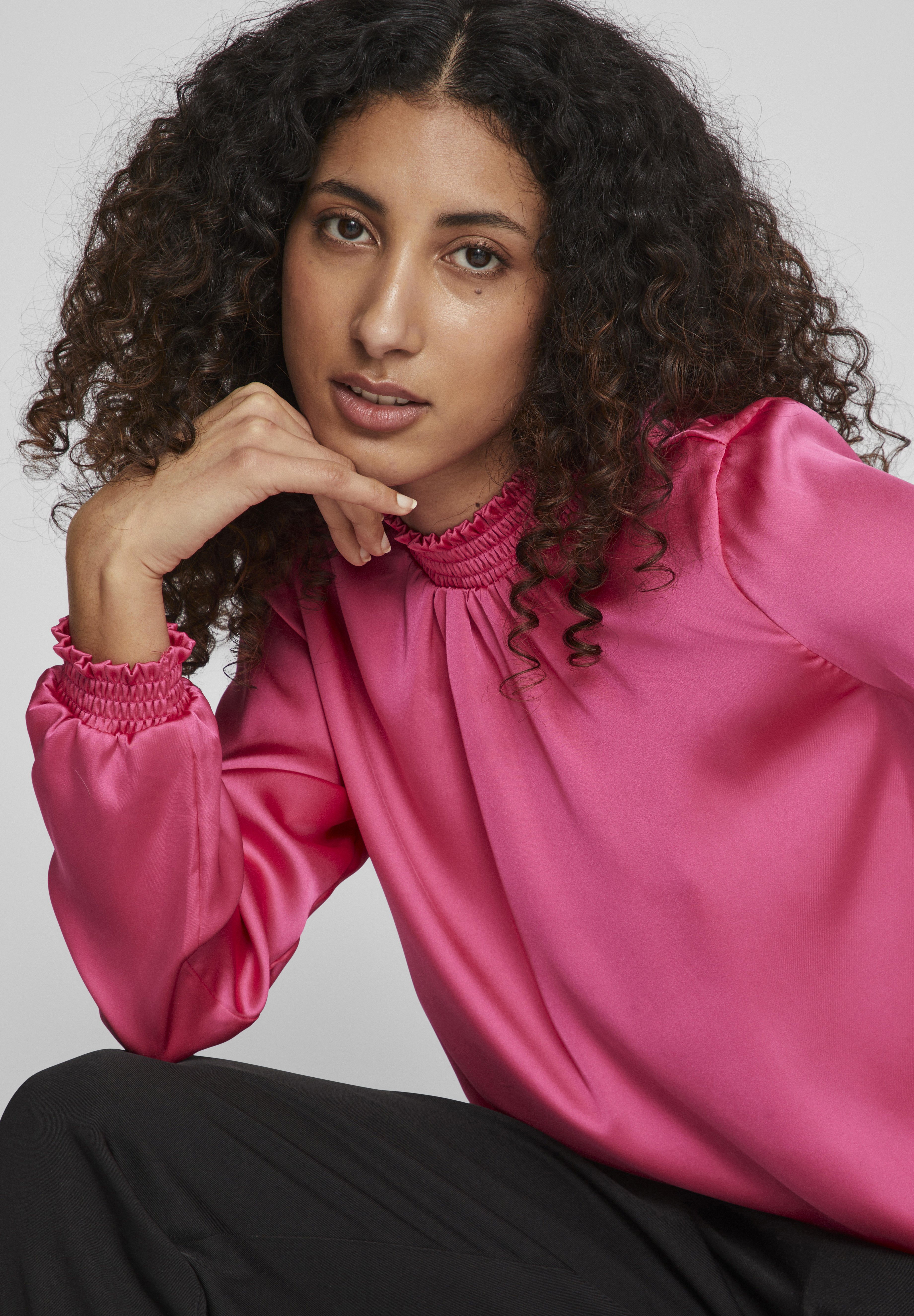 Vila bluse rosa Clearance